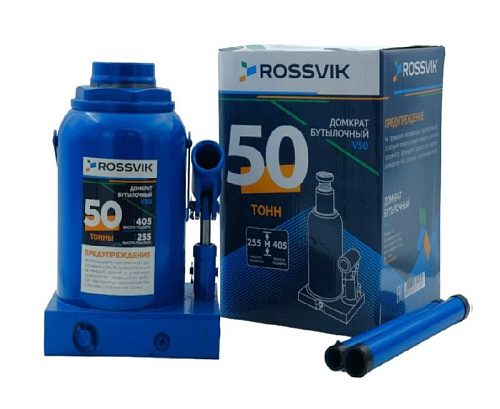 Домкрат бутылочный 50 т 255-405 мм ROSSVIK Домкрат бутылочный 50 т 255-405 мм ROSSVIK