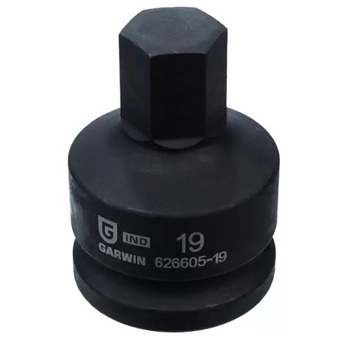 Головка торцевая ударная HEX 3/4", 19 мм, L=60 мм Garwin Головка торцевая ударная HEX 3/4", 19 мм, L=60 мм Garwin