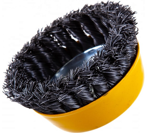 Щетка чашечная 100 мм/М14, сплет.в пучки проволока 0,5 мм STAYER Щетка чашечная 100 мм/М14, сплет.в пучки проволока 0,5 мм STAYER