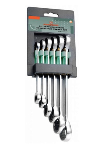 Набор ключей комбинированных трещоточных 8-19 мм (6 шт) на пластиковом держателе Jonnesway W68106S Набор ключей комбинированных трещоточных 8-19 мм (6 шт) на пластиковом держателе Jonnesway W68106S