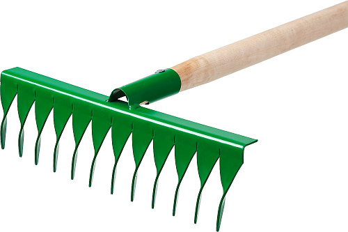 Грабли 12-ти зубые витые, 370*100*1300 мм с деревянным черенком РОСТОК Грабли 12-ти зубые витые, 370*100*1300 мм с деревянным черенком РОСТОК