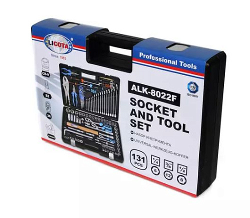 Набор инструмента 131 предм. (1/4", 3/8", 1/2") 6/12 гр Licota Набор инструмента 131 предм. (1/4", 3/8", 1/2") 6/12 гр Licota