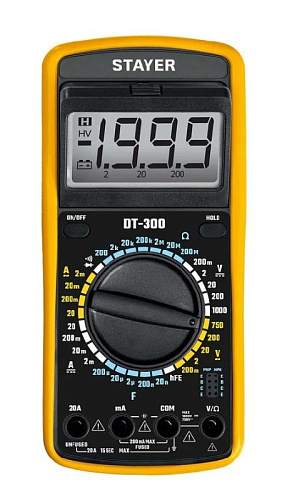 Мультиметр цифровой STAYER DT-300 Мультиметр цифровой STAYER DT-300