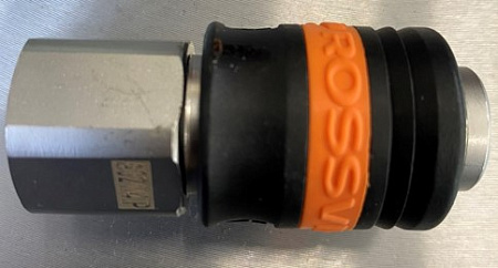 Пневморазъём "мама" - внутренняя резьба 3/8", пластиковая муфта Rossvik Пневморазъём "мама" - внутренняя резьба 3/8", пластиковая муфта Rossvik