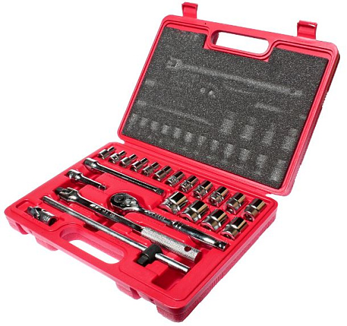 Набор головок торцевых 6-22 мм (3/8") 6 гр., 22 предм, пластиковый кейс JTC-H322B Набор головок торцевых 6-22 мм (3/8") 6 гр., 22 предм, пластиковый кейс JTC-H322B