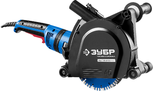 Штроборез (бороздодел) 2100 Вт, диск 180 мм, глуб. 45 мм, в кейсе ЗУБР ЗШ-П45-2100 ПВТК Штроборез (бороздодел) 2100 Вт, диск 180 мм, глуб. 45 мм, в кейсе ЗУБР ЗШ-П45-2100 ПВТК