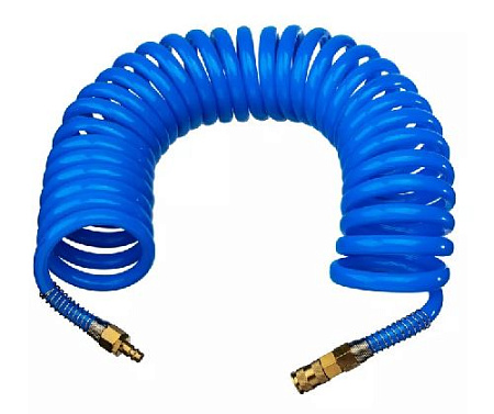 Шланг спиральный воздушный 10 м (12*16 мм) PU GARWIN Шланг спиральный воздушный 10 м (12*16 мм) PU GARWIN