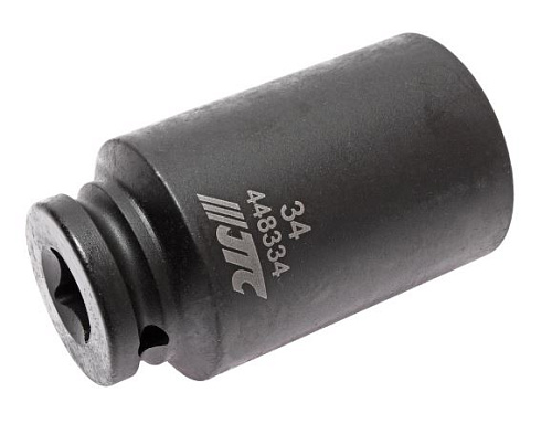 Головка торцевая ударная глубокая тонкостенная 1/2" 34 мм, 12 гр. JTC Головка торцевая ударная глубокая тонкостенная 1/2" 34 мм, 12 гр. JTC