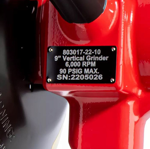 Пневмошлифмашина угловая (УШМ) 225 мм, 6000 об/мин с рычажным включатем GARWIN Пневмошлифмашина угловая (УШМ) 225 мм, 6000 об/мин с рычажным включатем GARWIN