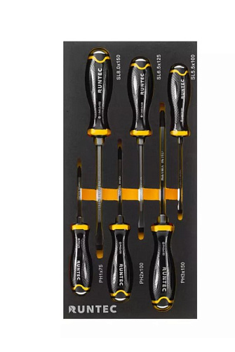 Тележка инструментальная 7 полок, 273 предм, стальная столешница RUNTEC Performance Тележка инструментальная 7 полок, 273 предм, стальная столешница RUNTEC Performance