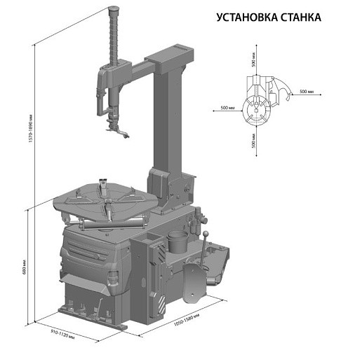 Станок шиномонтажный автоматический 10-24", 220В SIVIK КС-402A ПРО Станок шиномонтажный автоматический 10-24", 220В SIVIK КС-402A ПРО
