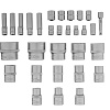 Набор инструмента 76 предм (1/4", 1/2") Сибртех Набор инструмента 76 предм (1/4", 1/2") Сибртех