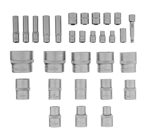 Набор инструмента 76 предм (1/4", 1/2") Сибртех Набор инструмента 76 предм (1/4", 1/2") Сибртех