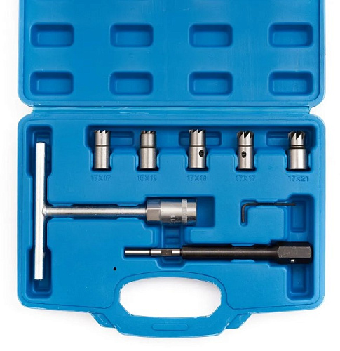 Набор для чистки и восстановления посадочных мест дизельных форсунок 7 предм Rossvik Набор для чистки и восстановления посадочных мест дизельных форсунок 7 предм Rossvik