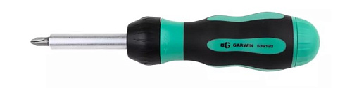 Отвертка трещоточная с набором бит, 8 пр. GARWIN PRO Отвертка трещоточная с набором бит, 8 пр. GARWIN PRO