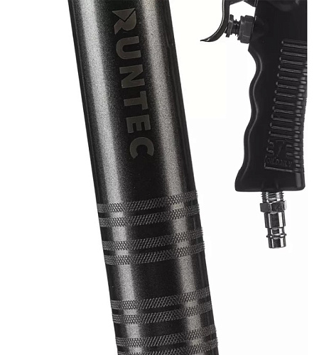 Шприц для смазки пневматический 400 мл, 6.2 бар RUNTEC Шприц для смазки пневматический 400 мл, 6.2 бар RUNTEC