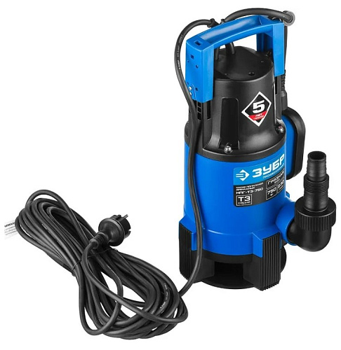 Насос дренажный для грязной воды 750 Вт ЗУБР Насос дренажный для грязной воды 750 Вт ЗУБР