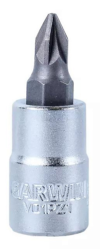 Головка торцевая со вставкой 1/4" PZ2, 37 мм GARWIN Головка торцевая со вставкой 1/4" PZ2, 37 мм GARWIN