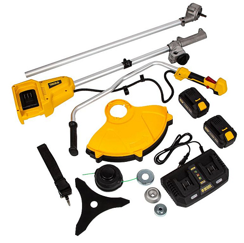 Триммер аккумуляторный 350 мм, 36 В (2*18 В), бесщ. двиг. Denzel CBC350-36 Триммер аккумуляторный 350 мм, 36 В (2*18 В), бесщ. двиг. Denzel CBC350-36