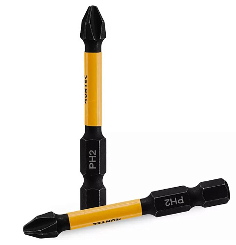 Бита PH №2 L= 57 мм (1/4" HEX) ударная (5 шт) RUNTEC Бита PH №2 L= 57 мм (1/4" HEX) ударная (5 шт) RUNTEC