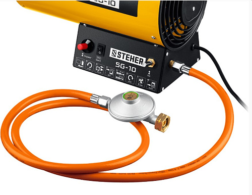 Пушка тепловая газовая 10,0 кВт, 350 м.куб/час, 0,8 кг/ч STEHER Пушка тепловая газовая 10,0 кВт, 350 м.куб/час, 0,8 кг/ч STEHER