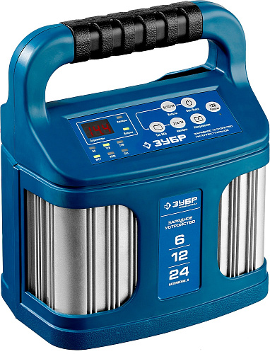 Зарядное устройство автомобильное 6/12/24 В, 2-12А, розетка 12В ЗУБР УЗУ-240 Зарядное устройство автомобильное 6/12/24 В, 2-12А, розетка 12В ЗУБР УЗУ-240