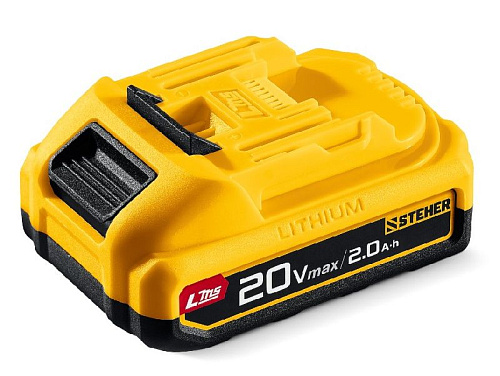 Аккумуляторная батарея 20 В, LMS, 2 Ач STEHER Аккумуляторная батарея 20 В, LMS, 2 Ач STEHER