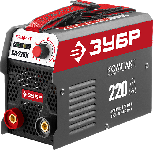 Инвертор сварочный 220 А, ММА, IGBT, форсаж дуги, горячий старт ЗУБР КОМПАКТ Инвертор сварочный 220 А, ММА, IGBT, форсаж дуги, горячий старт ЗУБР КОМПАКТ