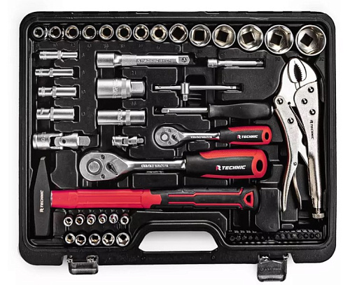 Набор инструмента 72 предм. (1/4", 1/2") кейс RUNTEC TECHNIC Набор инструмента 72 предм. (1/4", 1/2") кейс RUNTEC TECHNIC