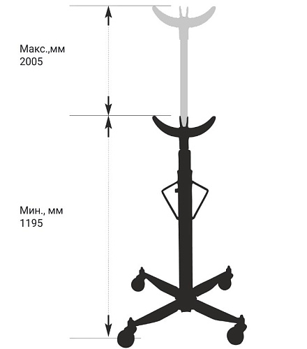 Стойка трансмиссионная 1,0 т, 1195-2005 мм SIVIK Стойка трансмиссионная 1,0 т, 1195-2005 мм SIVIK