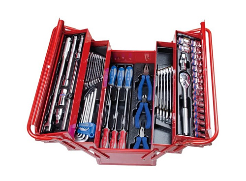 Набор инструмента 62 предм. (1/2") в металлическом раскладном ящике King Tony Набор инструмента 62 предм. (1/2") в металлическом раскладном ящике King Tony