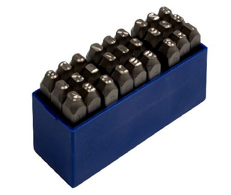 Клейма буквенные 5 мм (латинские), 27 предм, хвостовик HRC 40 KING TONY Клейма буквенные 5 мм (латинские), 27 предм, хвостовик HRC 40 KING TONY