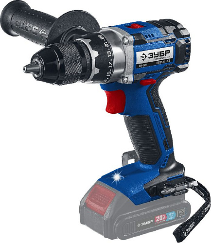 Дрель-шуруповерт аккумуляторная 20 В, 70 Нм, без АКБ и БЗУ, бесщеточный двиг. ЗУБР Профессионал Дрель-шуруповерт аккумуляторная 20 В, 70 Нм, без АКБ и БЗУ, бесщеточный двиг. ЗУБР Профессионал