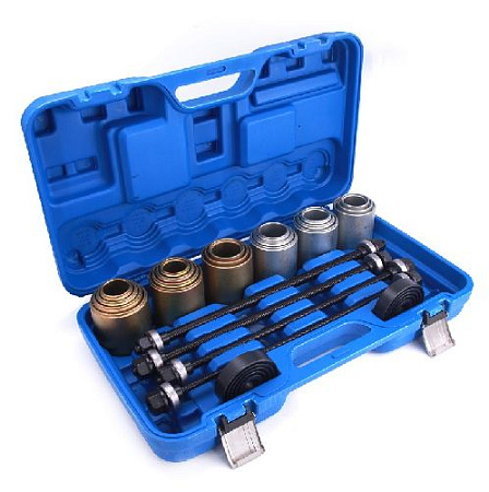 Набор для монтажа/демонтажа подшипников и сайлентблоков универсальный 26 пр. Car-Tool Набор для монтажа/демонтажа подшипников и сайлентблоков универсальный 26 пр. Car-Tool