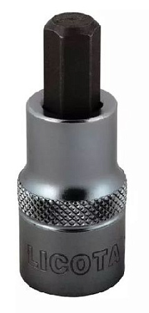 Головка торцевая с шестигранной вставкой 1/2" H 7, 55 мм Licota Головка торцевая с шестигранной вставкой 1/2" H 7, 55 мм Licota