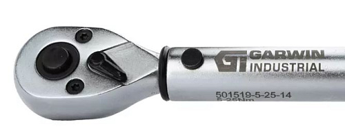 Ключ динамометрический 1/4" 5-25 Нм, двухсторонний цельнометаллический GARWIN Ключ динамометрический 1/4" 5-25 Нм, двухсторонний цельнометаллический GARWIN