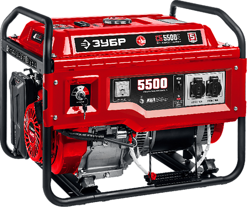 Генератор бензиновый с электростартером 5,5 кВт, 220 В ЗУБР МАСТЕР Генератор бензиновый с электростартером 5,5 кВт, 220 В ЗУБР МАСТЕР
