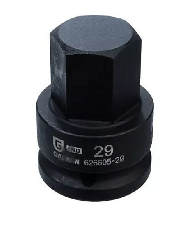 Головка торцевая ударная HEX 3/4", 29 мм, L=60 мм Garwin Головка торцевая ударная HEX 3/4", 29 мм, L=60 мм Garwin