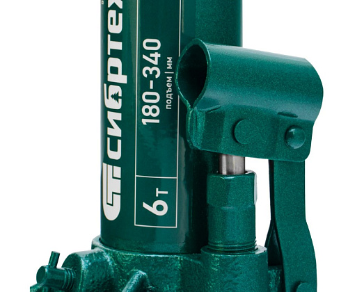 Домкрат бутылочный 6 т 180-340 мм Сибртех Домкрат бутылочный 6 т 180-340 мм Сибртех