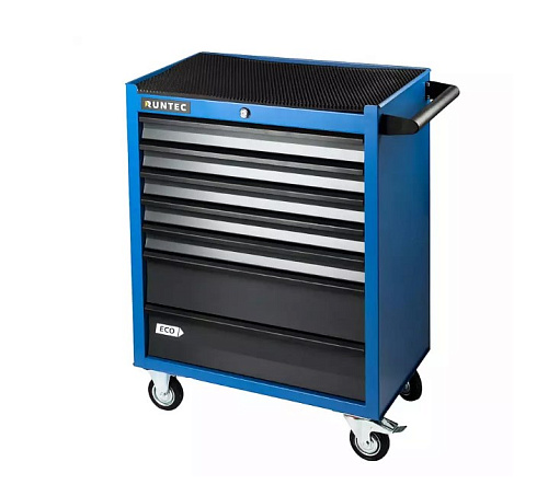 Тележка инструментальная 7 полок, синяя RUNTEC ECO Тележка инструментальная 7 полок, синяя RUNTEC ECO