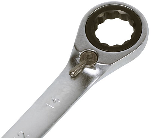 Ключ комбинированный трещоточный 14 мм с флажковым переключением KING TONY Ключ комбинированный трещоточный 14 мм с флажковым переключением KING TONY