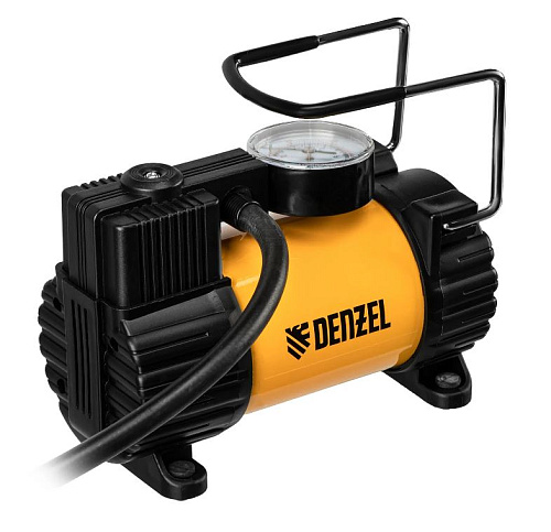 Компрессор автомобильный 7 атм, 37 л/мин, 3 насадки Denzel AC-37 Компрессор автомобильный 7 атм, 37 л/мин, 3 насадки Denzel AC-37