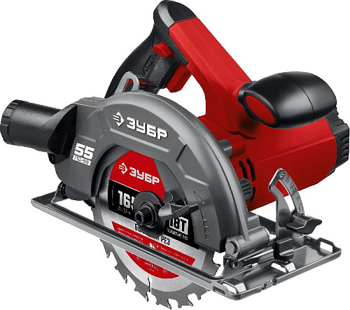 Пила дисковая 1300 Вт, 90°-55 мм, диск 165 мм, 4700 об/мин ЗУБР Пила дисковая 1300 Вт, 90°-55 мм, диск 165 мм, 4700 об/мин ЗУБР