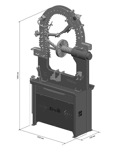 Станок для правки литых дисков (от 12" до 24"), 380 В, 2 цилиндра SIVIK Titan ALU Компакт Станок для правки литых дисков (от 12" до 24"), 380 В, 2 цилиндра SIVIK Titan ALU Компакт
