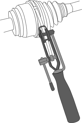 Приспособление для установки ленточных хомутов ШРУСа с резаком Thorvik ACBT Приспособление для установки ленточных хомутов ШРУСа с резаком Thorvik ACBT