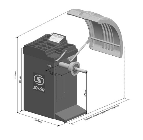 Станок балансировочный SIVIK Старт Станок балансировочный SIVIK Старт