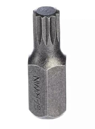 Бита Spline М 5 L=30 мм (10 мм HEX) GARWIN Бита Spline М 5 L=30 мм (10 мм HEX) GARWIN