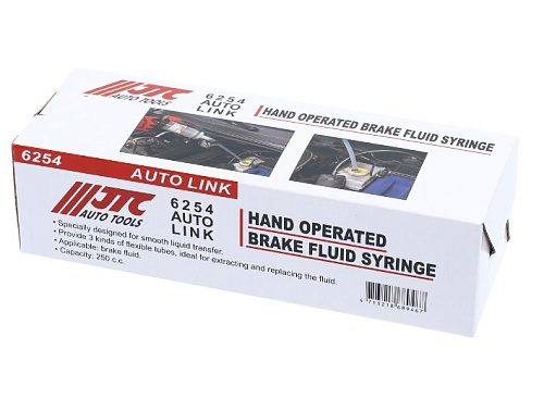 Шприц полипропиленовый 250 мл для тормозной жидкости JTC Шприц полипропиленовый 250 мл для тормозной жидкости JTC