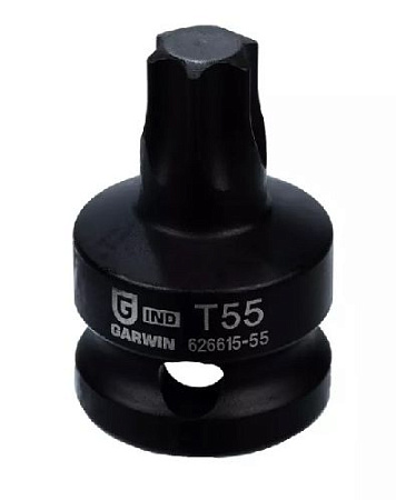 Головка торцевая ударная Torx 1/2" T55, L=38 мм Garwin Головка торцевая ударная Torx 1/2" T55, L=38 мм Garwin