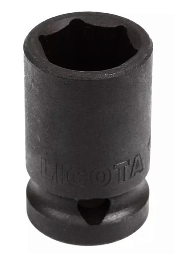 Головка торцевая ударная 1/2" 18 мм, 6 гр., CrMo Licota Головка торцевая ударная 1/2" 18 мм, 6 гр., CrMo Licota